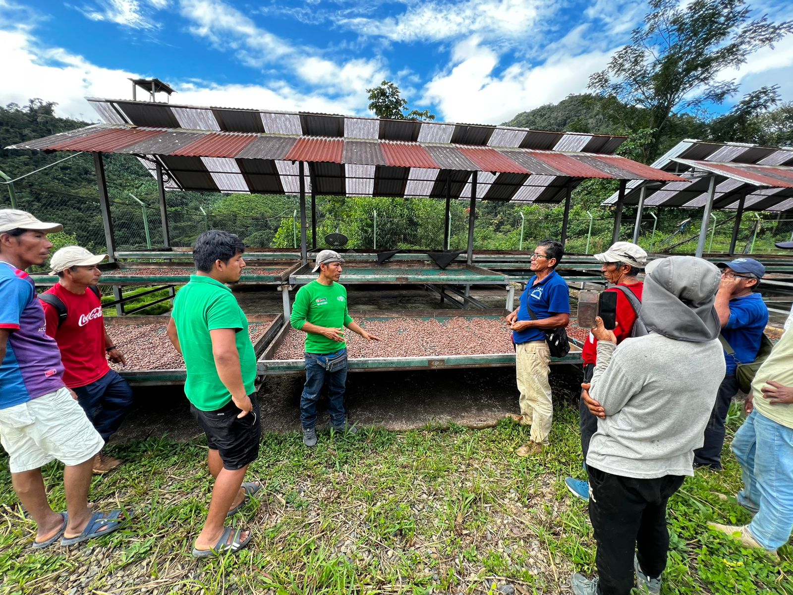 Farmers training session at drying beds