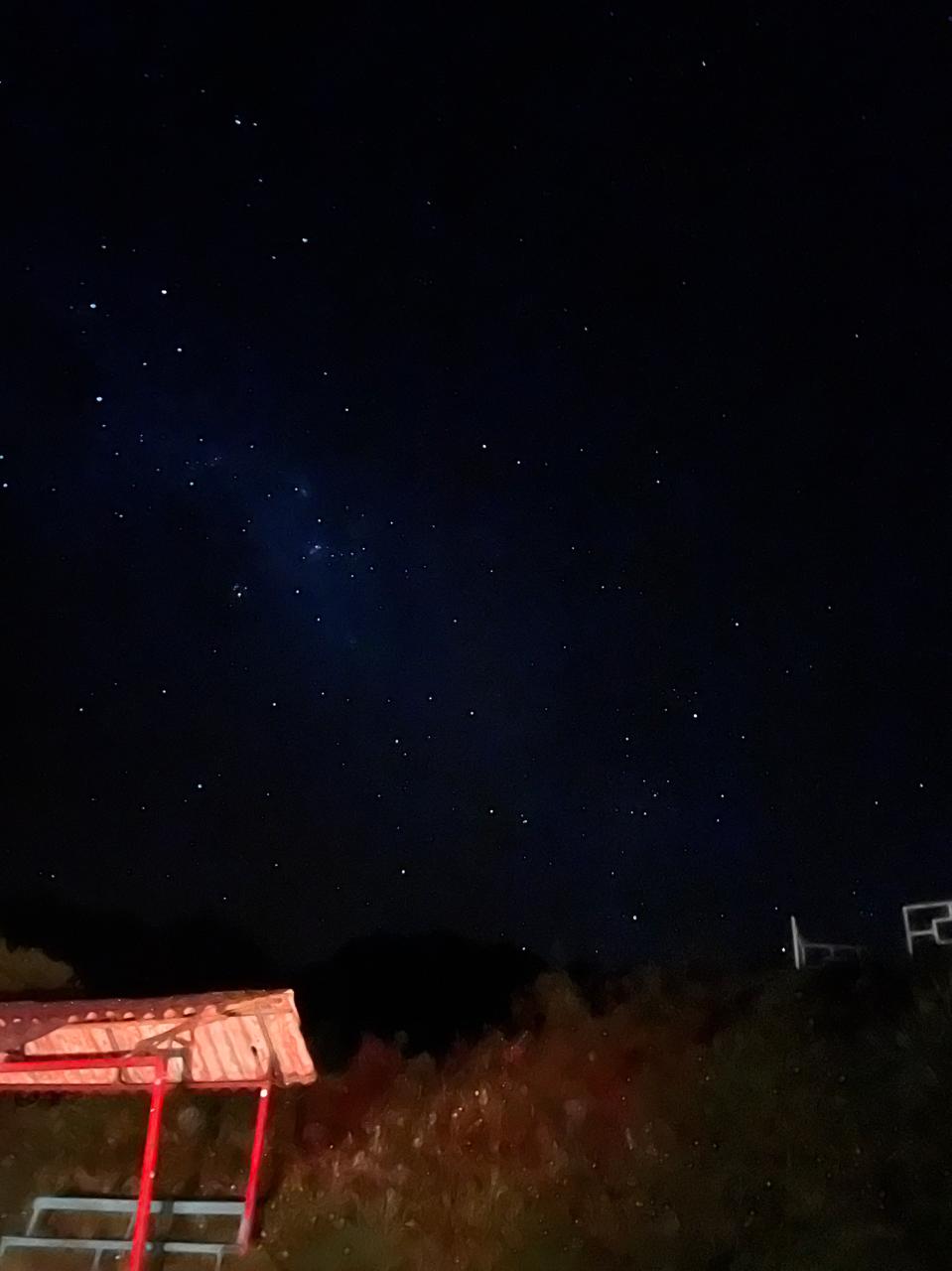 Starry night sky over the Peruvian highlands